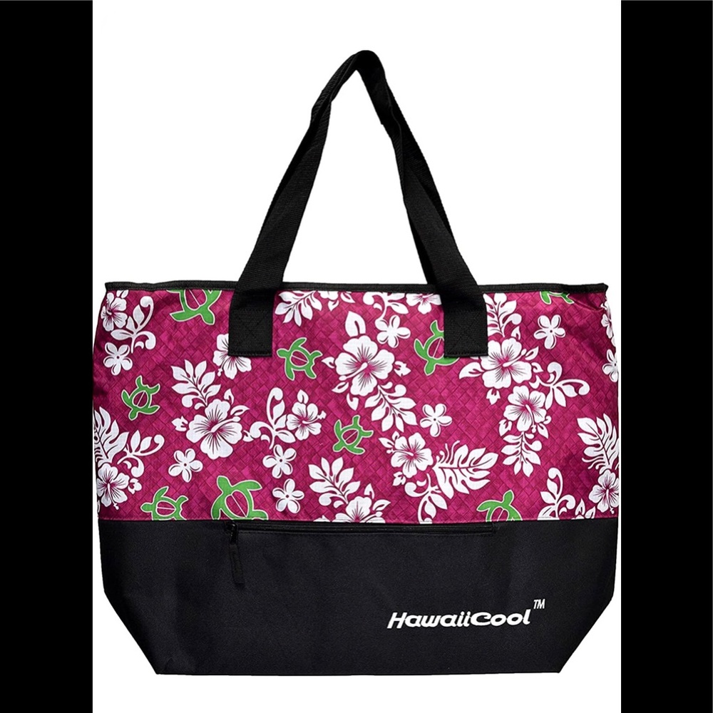 NWT Hawaiian Print Large Insulated Cooler Tote Bag